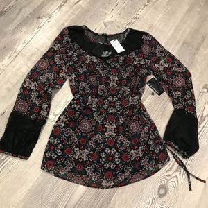 SALE Wendy Bellissimo Lace Trim Maternity Blouse